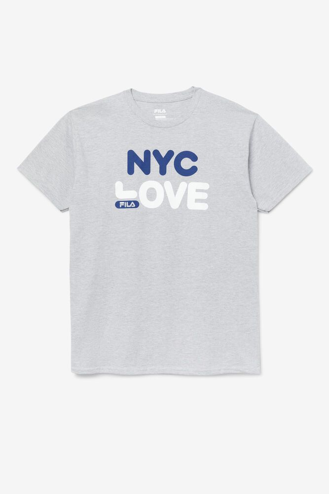 Fila T Skjorte Herre Grå Nyc Love 815369-SBV